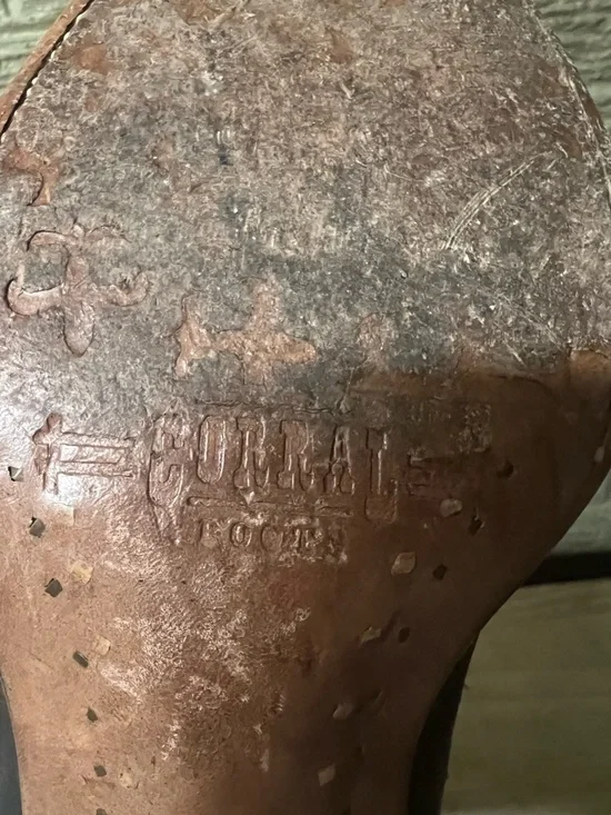 Corral Embroidered Brown Leather Western Cowboy Boots women’s 8 - Picture 4 of 12